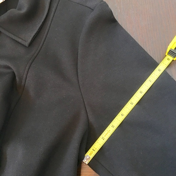 JM Collection blazer Black Shiny buttons 1X - Picture 7 of 7